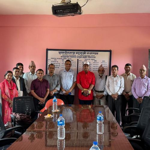 माननीय दिपक राज बोहरा सँग क्याम्पसमा भेटघाट कार्यक्रम 2083